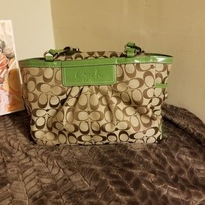 Coach East West Turnlock Tote